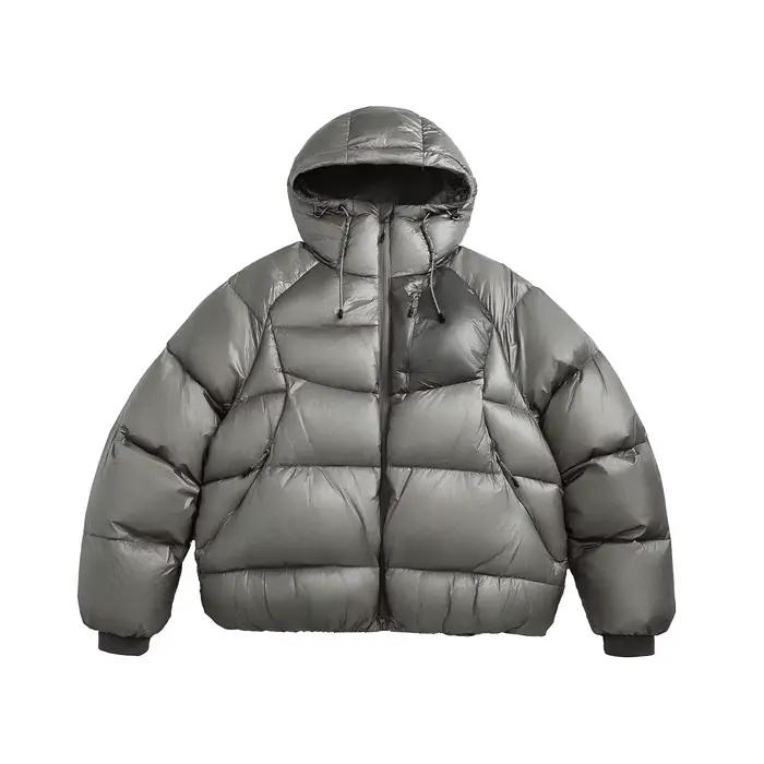 2025 hiver blanc canard doudoune mode hommes chaud à capuche vers le bas manteaux mâle épaissir vêtements d'extérieur surdimensionné doudoune