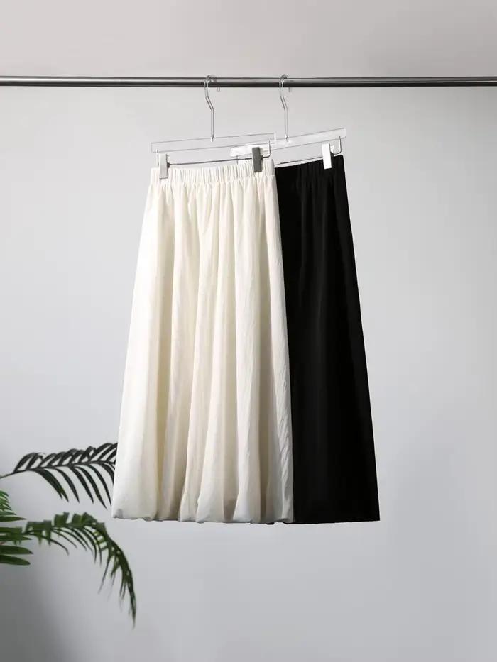 Jupe longue blanche à fleurs pour femmes