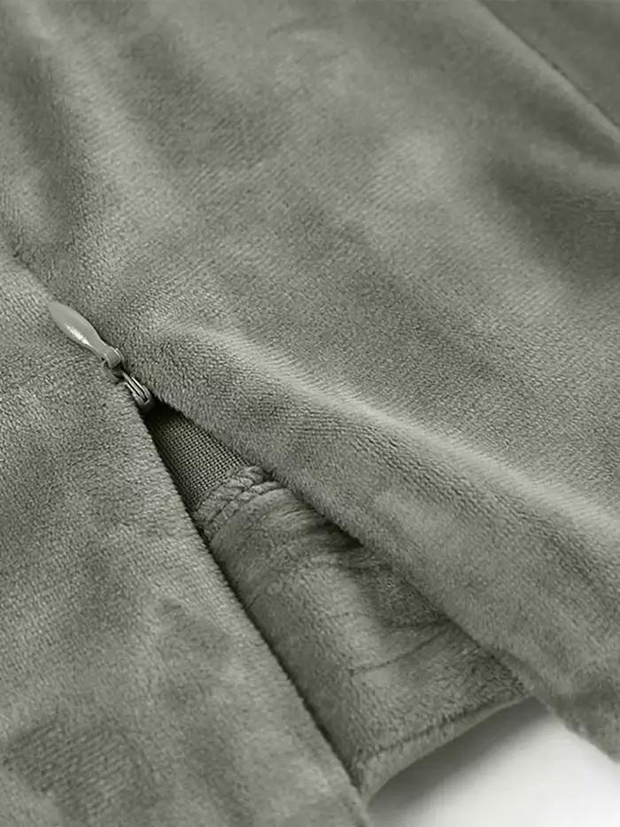 Jupes longues en velours vert pour femmes