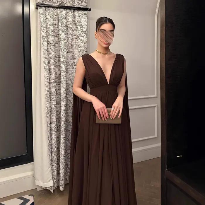 Robe élégante en mousseline de soie