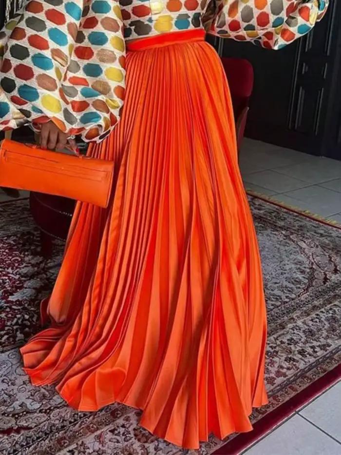 Femmes jupes plissées à lacets taille une ligne élégante à la mode Occasion formelle bureau dame modeste Date femme africaine nouveau 2025