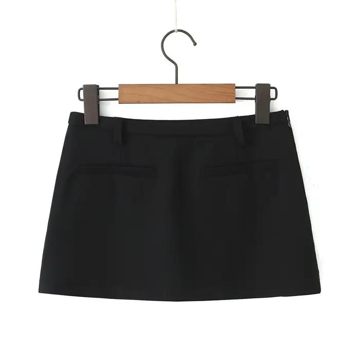 Mini jupes d'été noires pour femmes