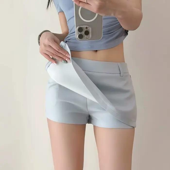 Mini-jupe sur mesure avec fermeture éclair latérale pour femmes