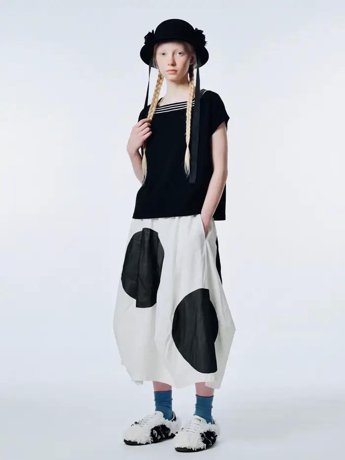 Jupe midi blanche pour femme
