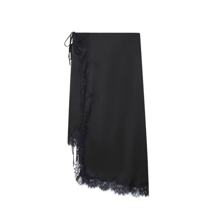 Jupe BSAY en polyester élégante asymétrique pour femmes automne hiver soirée Noël
