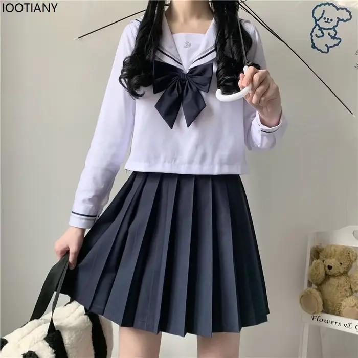 Jupe japonaise plissée pour étudiantes JK