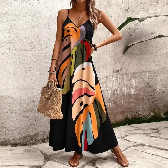 Robe d'été ultra longue pour femme
