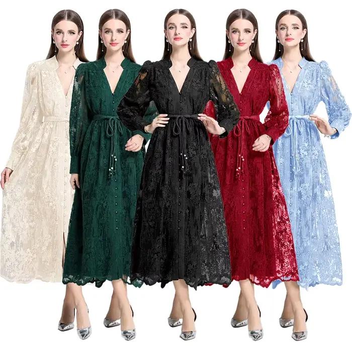 Robe longue française de Style palais