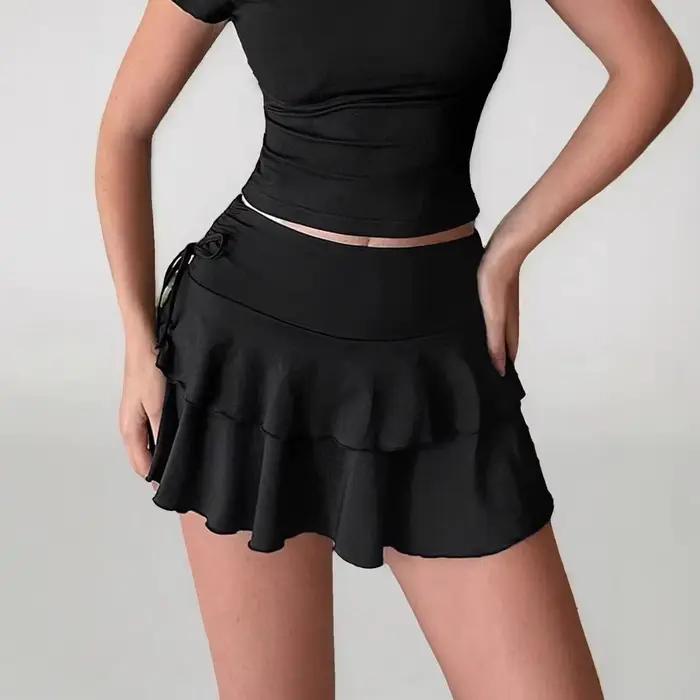 Mini jupe plissée pour femmes