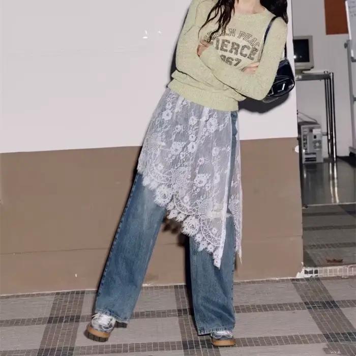 Jupe boutonnée grunge 2026