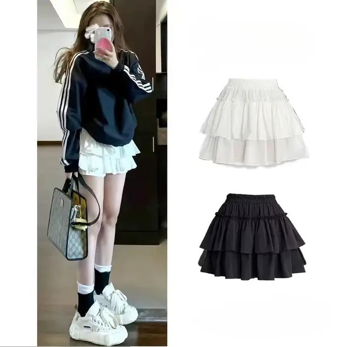 Jupe courte bouffante blanche 2026 pour femme