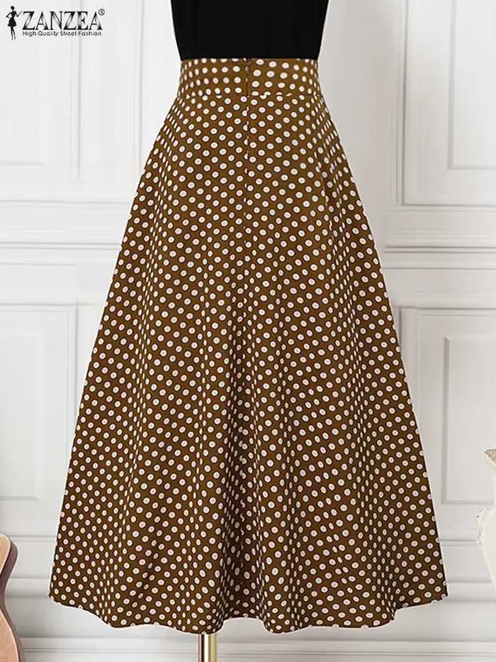 Jupe trapèze taille haute pour femme