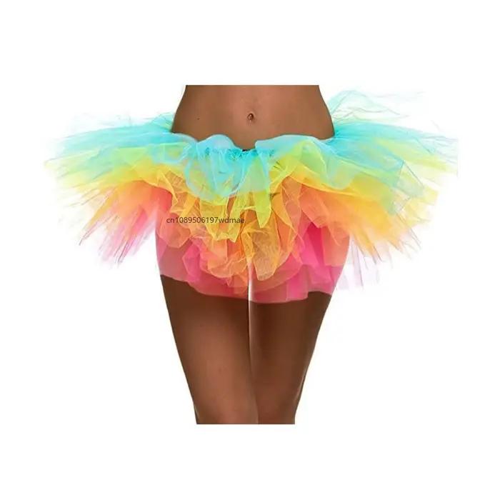 Jupe tutu en tulle à 5 couches pour femmes