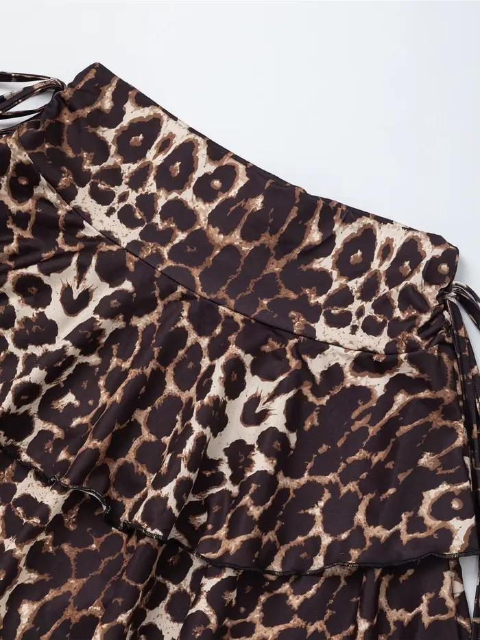 Nouvelle jupe imprimée léopard pour femme