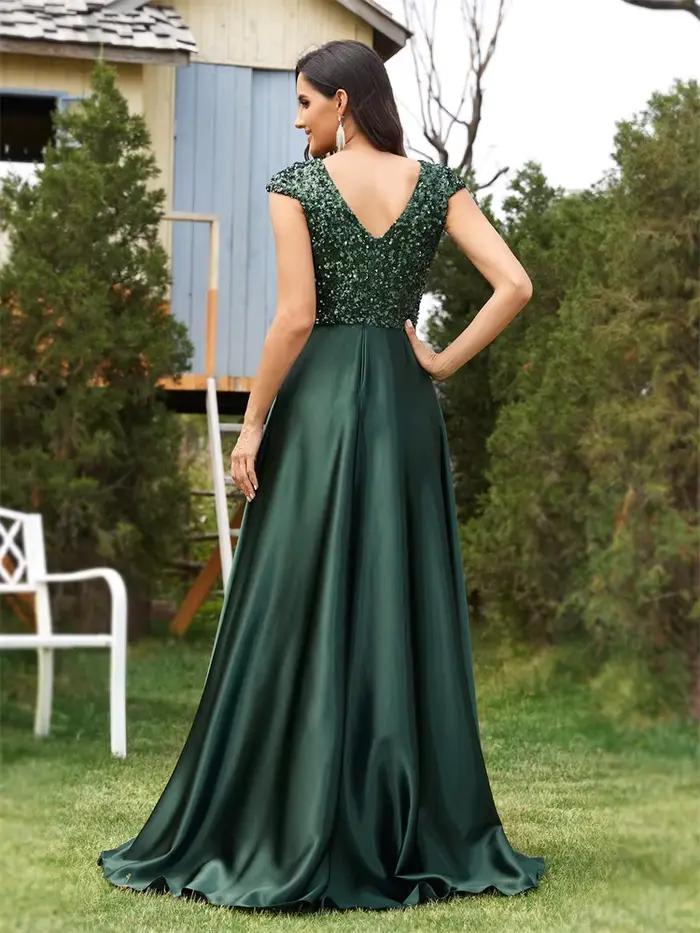 Robes de soirée élégantes à col en V