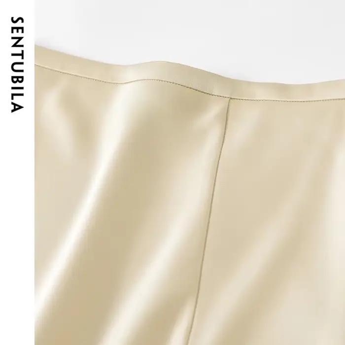 Jupe sirène de luxe SENTUBILA en satin pour femme
