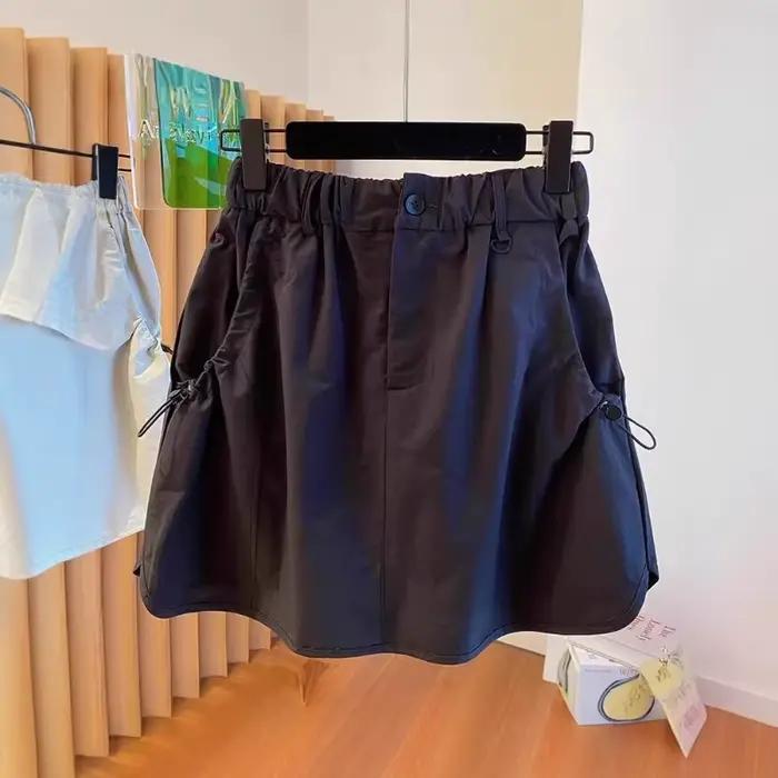 Jupe trapèze taille haute pour femme