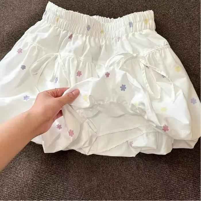 Jupe bouffante Y2K vintage style bohème pour plage mini-jupe trapèze femme occasions spéciales été fantaisie