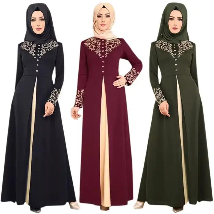 Robe musulmane pour femmes, mode Abaya Dubaï, appliques, Turquie, femmes élégantes, longue