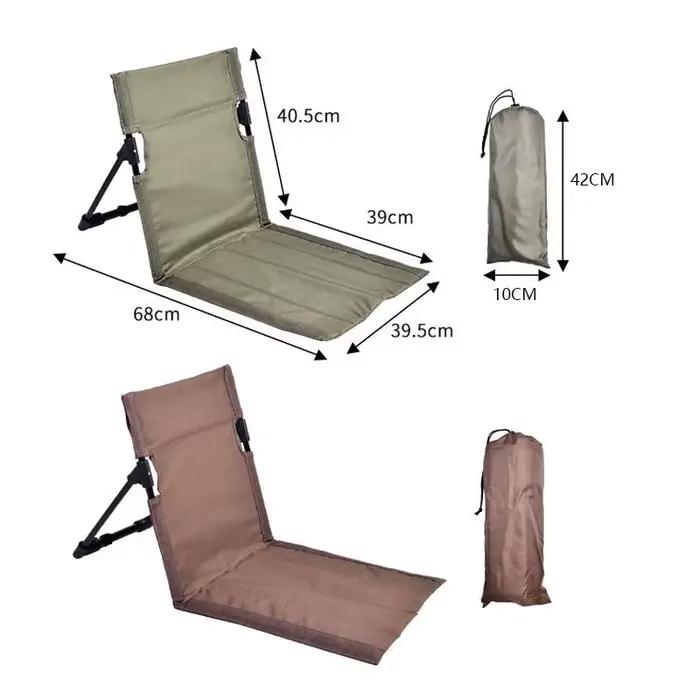 Chaise longue pliante d'extérieur pour la plage et le jardin, chaise pliante portable, tapis de sol, chaise de pelouse