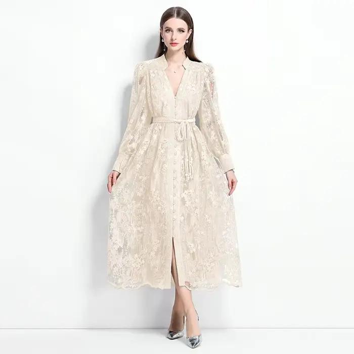 Robe longue française de Style palais