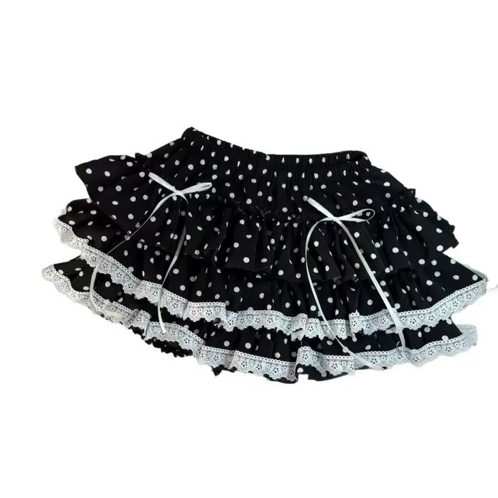 Mini jupe noire de Style français pour femmes