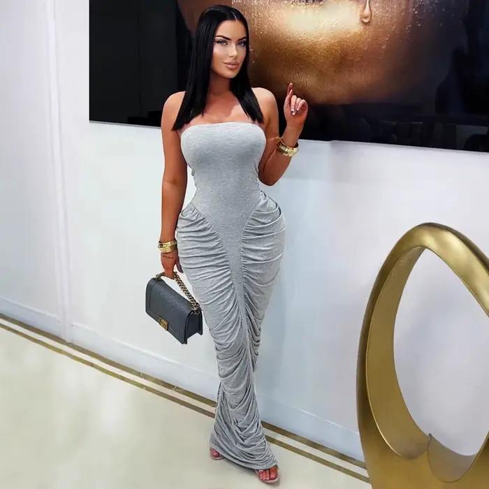 Robe longue sexy pour femme