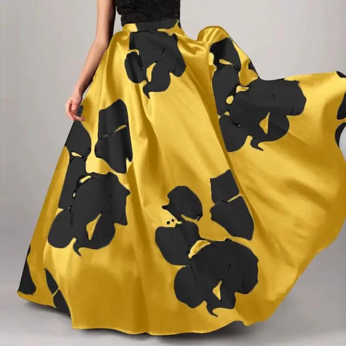 Jupe bohème taille haute pour femme