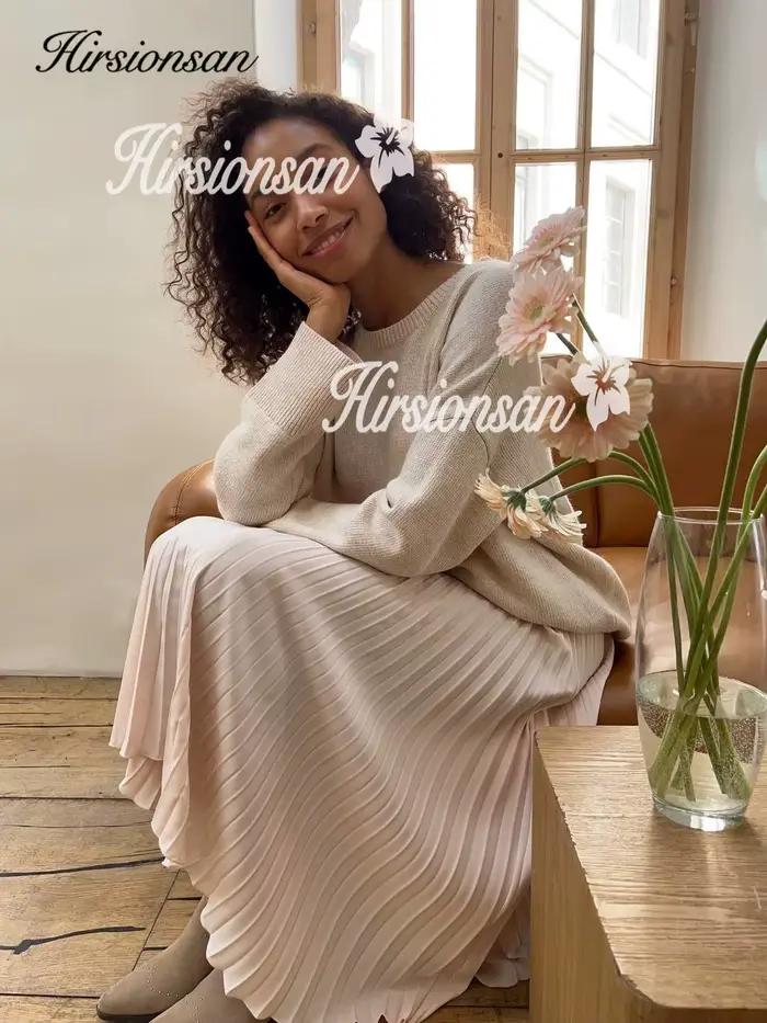 Hirsionsan-Jupes plissées pour femmes