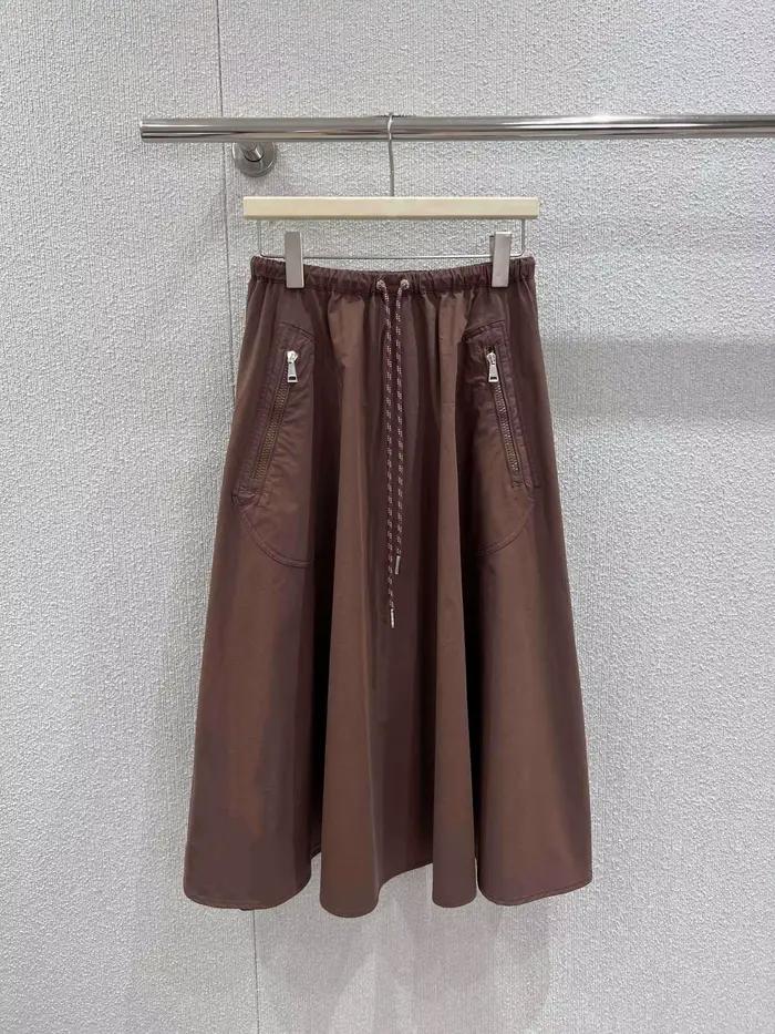 Jupe longue à taille élastique pour femmes