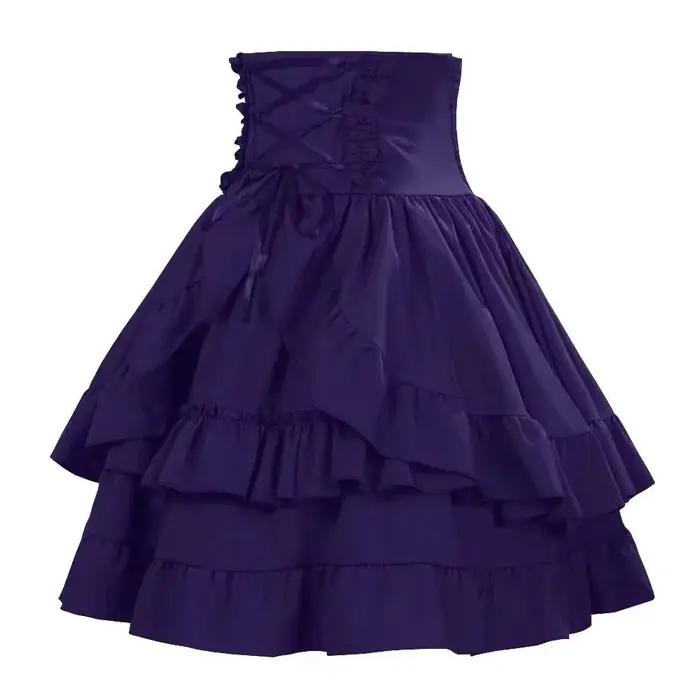 Jupe Gothique Rétro Y2K Lolita pour Femme