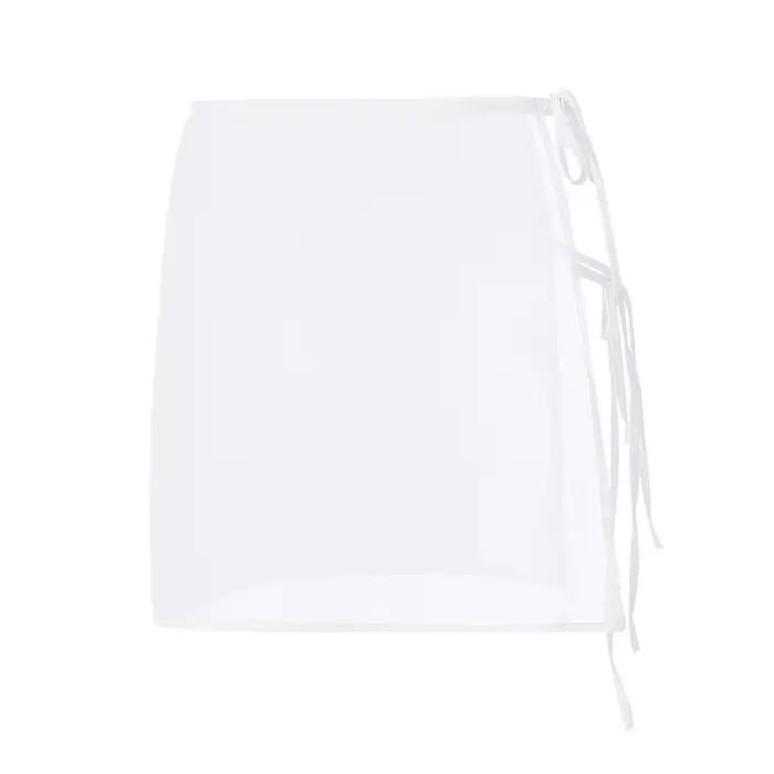 Jupe transparente à lacets pour femmes