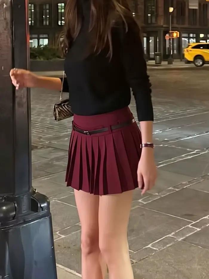 Jupe-short vintage pour femme HH