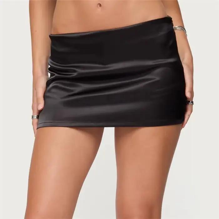 Jupe hirigin Y2K mini au-dessus du genou avec tour de taille empire et dentelle pour femmes junior printemps été