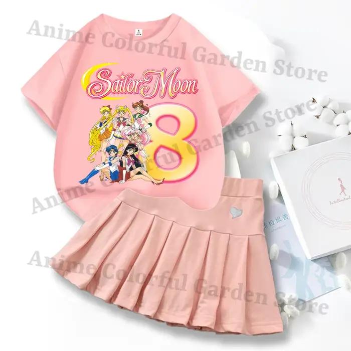Ensemble jupe et t-shirt Sailor Moon pour filles