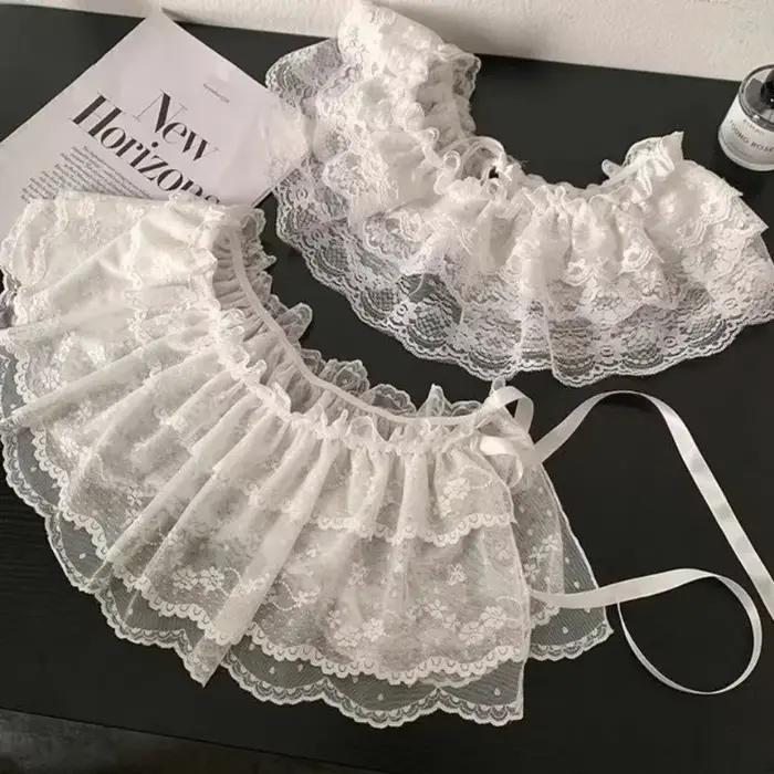 Jupe portefeuille en dentelle pour femmes