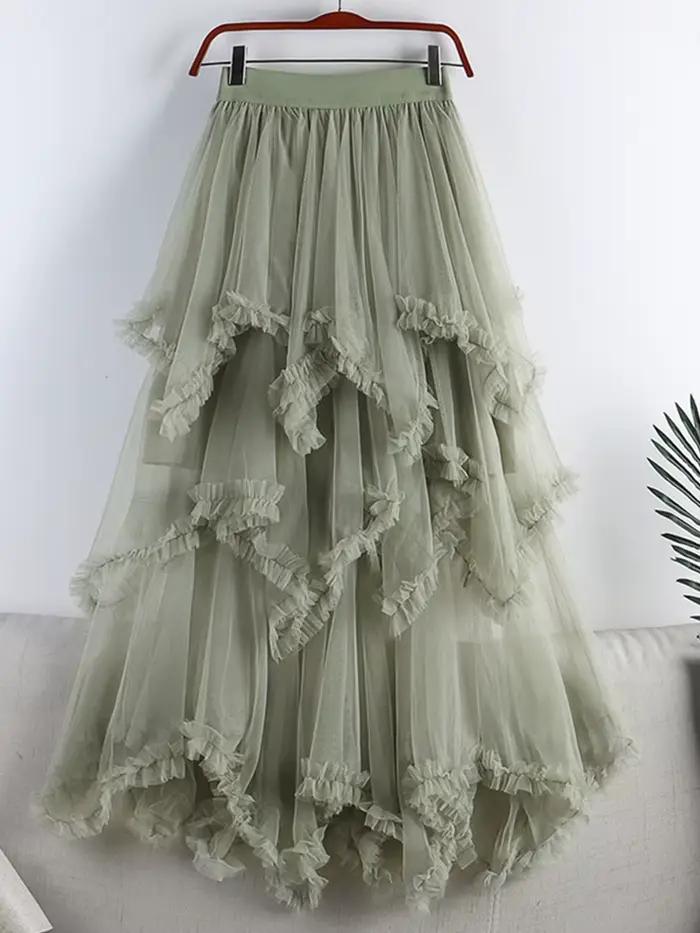 Jupe Longue en Tulle pour Femme