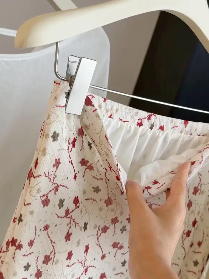 Jupes sirène vintage en mousseline florale pour femmes – Élégantes