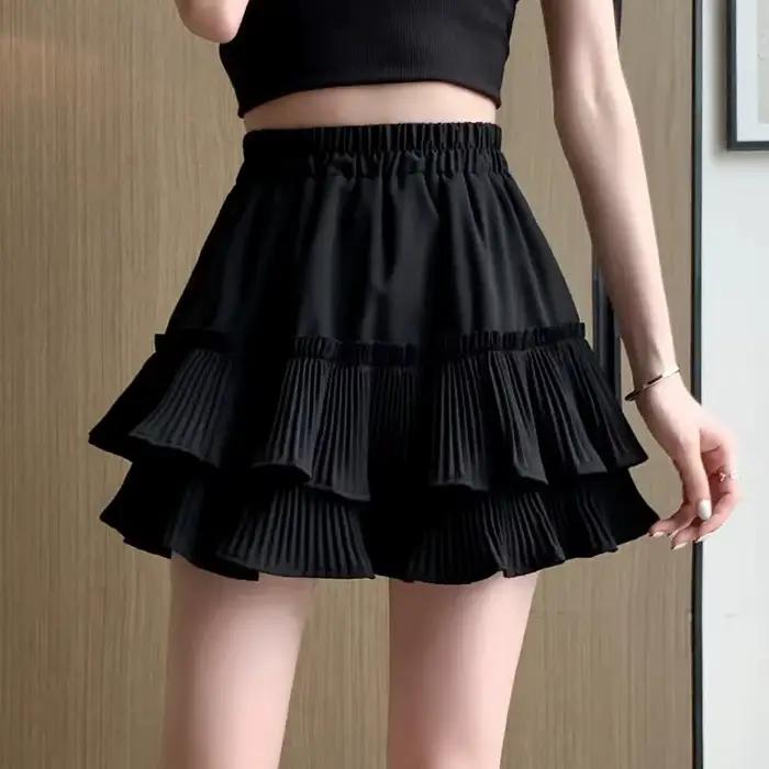 Jupe plissée courte pour femme