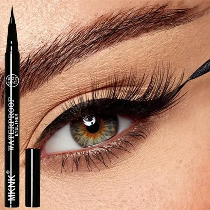 Stylo Eyeliner Liquide Noir pour Femme, Longue Durée, vaccage Rapide, Imperméable, Ne se Décolore Pas, Sans Taches, Cosmétiques pour les Yeux