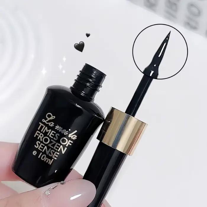 Eyeliner Gel noir longue durée, stylo Eyeliner liquide Ultra-fin à pointe dure et imperméable, outil de maquillage cosmétique Durable à séchage rapide
