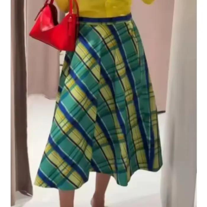Jupe à carreaux pour femme
