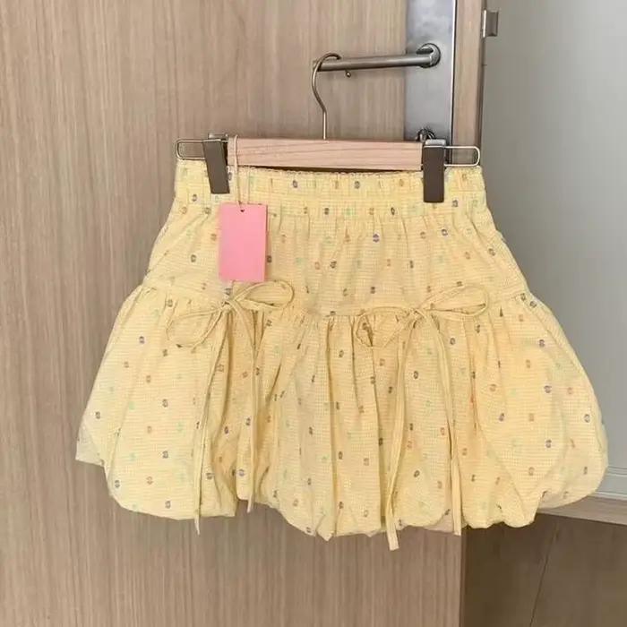 Jupe bouffante Y2K vintage style bohème pour plage mini-jupe trapèze femme occasions spéciales été fantaisie