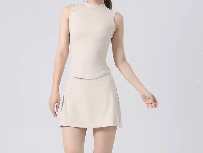 Ensemble jupe de tennis sportive pour femme