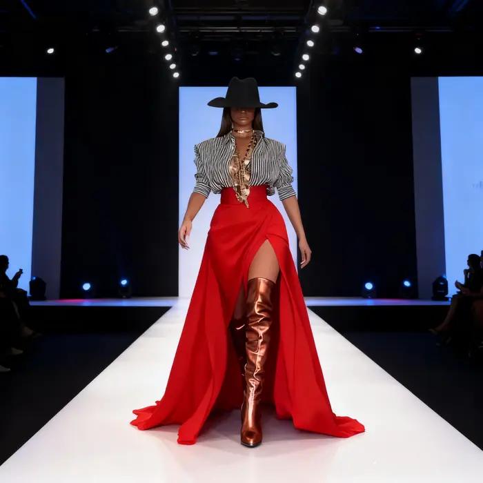 Jupe Maxi rouge élégante pour femmes