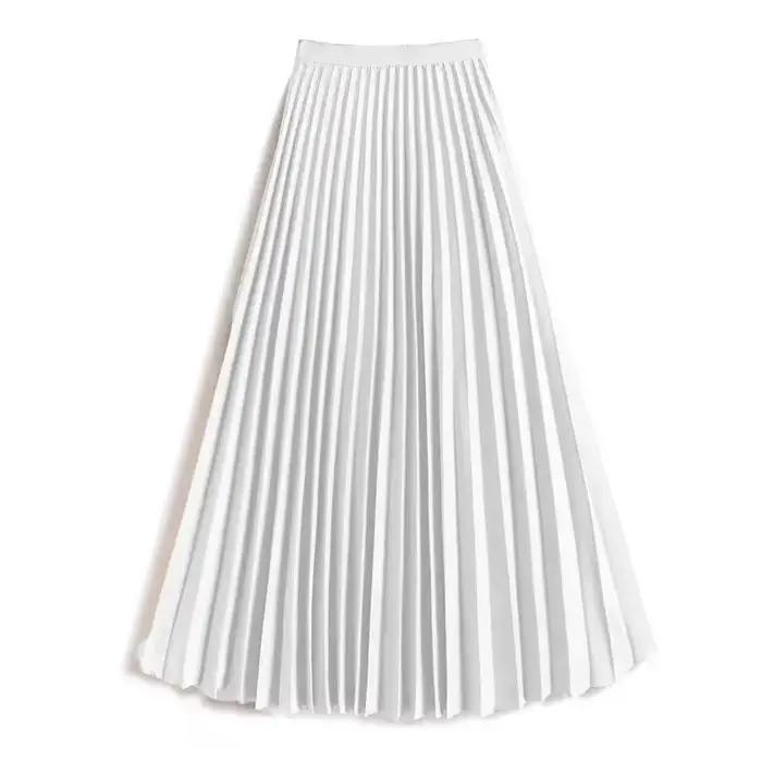 Jupe plissée taille haute élégante
