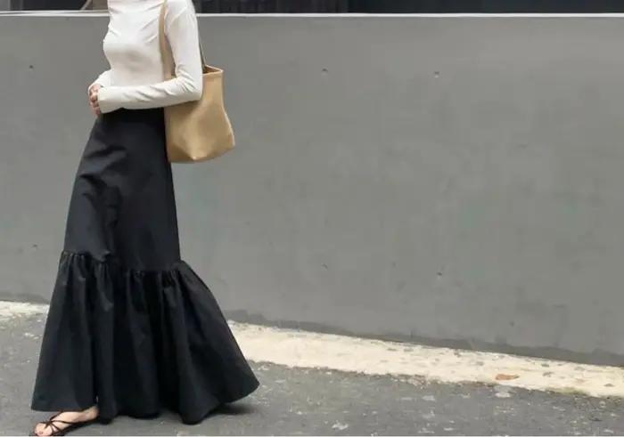 Jupe midi haut de gamme pour femmes