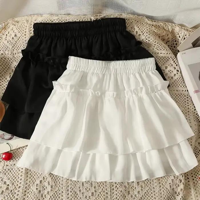 Jupe courte bouffante blanche 2026 pour femme