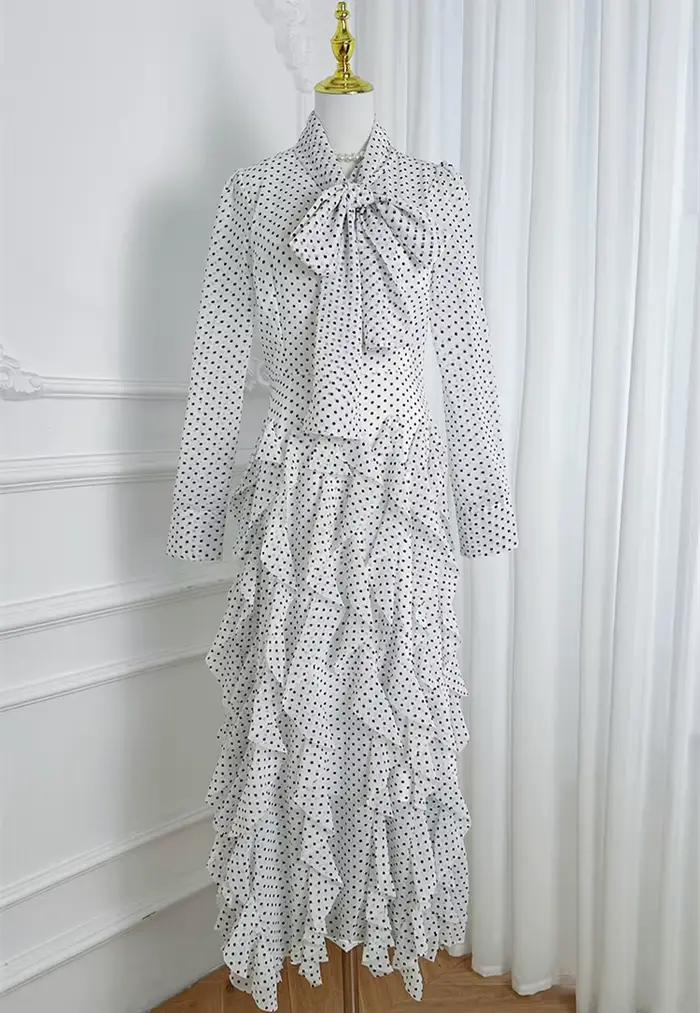 Robe Maxi en mousseline de soie pour femmes