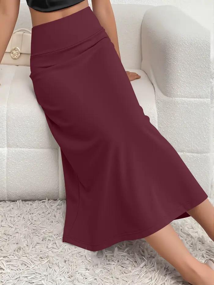 Jupe longue fluide chic à la française